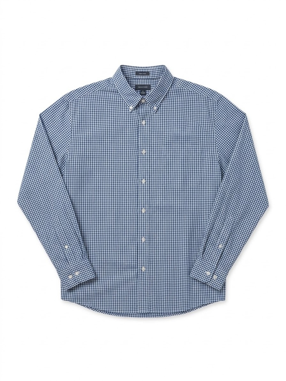 St. John's Bay Blue Gingham Button-Down Shirt